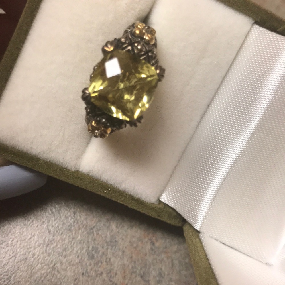 Barbara Bixby Lemon Citrine Ring 18K Gold - Picture 3 of 8